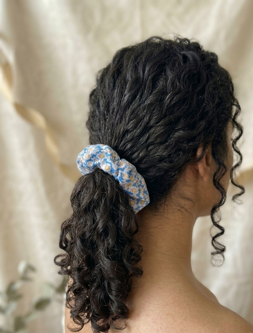 Summer Petals Scrunchie