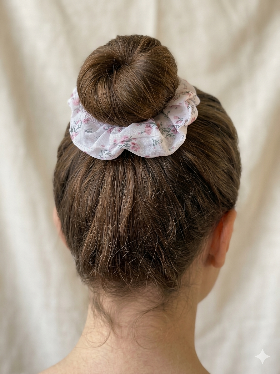 Spring Blossom Scrunchie